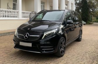Черный Mercedes V-class аренда с водителем